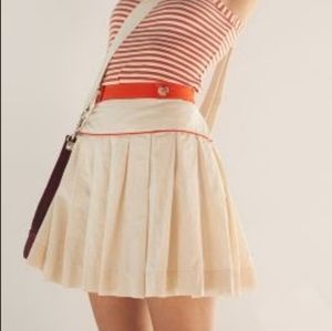 Maeve Anthropologie A-Line Pleated Tennis Mini Skirt Size 6